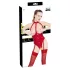 Black Level - body aperto con collo allacciato - rosso - L