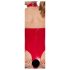 Black Level - body aperto rosso con collare - L
