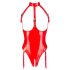 Black Level - body aperto rosso con collare - L