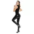 Black Level - tuta intera lucida con zip - nero - M