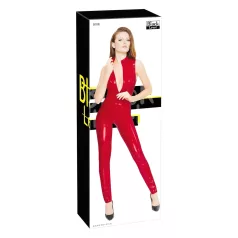 Black Level - tuta erotica senza maniche con zip - rosso - S