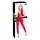 Black Level - tuta erotica senza maniche con zip - rosso - S