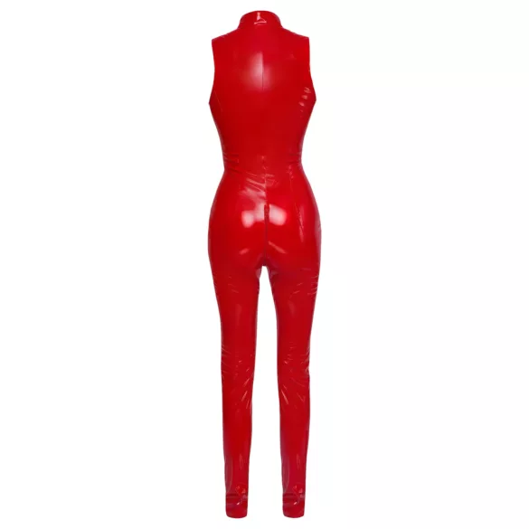 Black Level - tuta erotica senza maniche con zip - rosso - M
