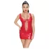 Black Level - minigonna laccata con lacci - rosso - M