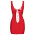 Black Level - minigonna laccata con lacci - rosso - M