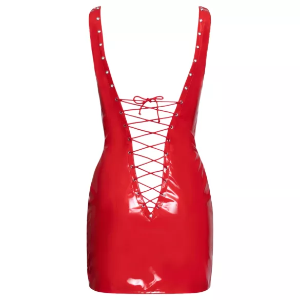 Black Level - minigonna laccata con lacci - rosso - M