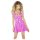 Black Level - minidress zip lucido (rosa) - L