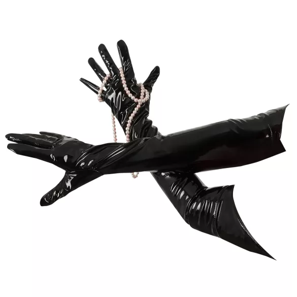 Black Level - guanti lunghi in vinile - nero