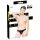 Black Level - tanga uomo classico in vinile nero - M