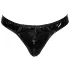 Black Level - tanga uomo classico in vinile nero - M