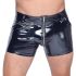 Black Level - Shorts in vernice neri con tasche laterali - M