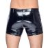 Black Level - Shorts in vernice neri con tasche laterali - M