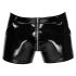 Black Level - Shorts in vernice neri con tasche laterali - M