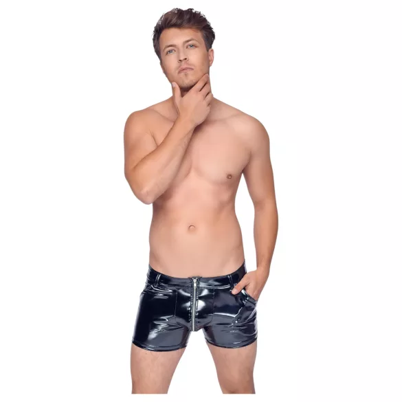 Black Level - boxer uomo vinile tasca laterale nero - L