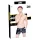 Black Level - boxer uomo vinile tasca laterale nero - XL