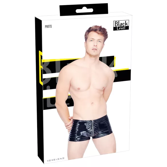 Black Level - boxer uomo con cerniera - nero