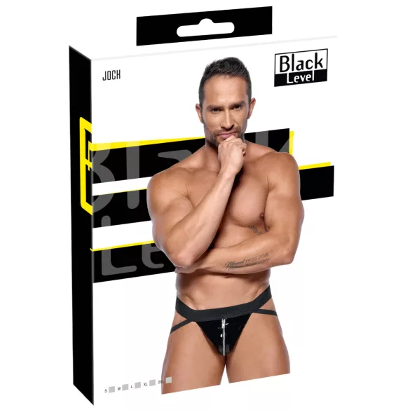 Black Level - jockstrap con cerniera (nero) - XXL