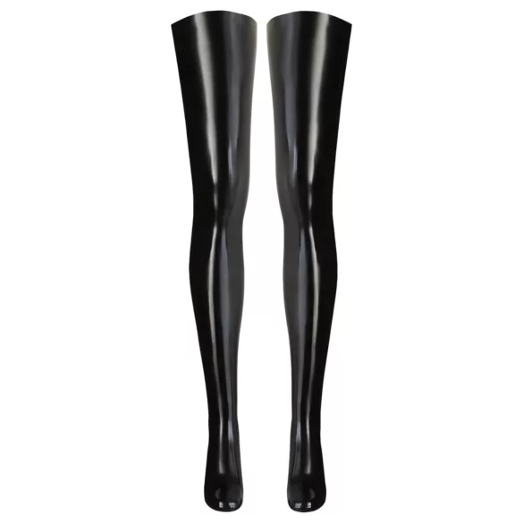 LATEX - calze autoreggenti donna - nero