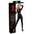LATEX - tuta donna a maniche lunghe (nero) - 2XL