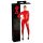 LATEX - tuta femminile a maniche lunghe (rosso) - L
