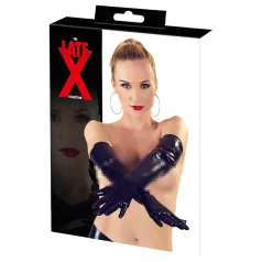 LATEX - guanti lunghi unisex - nero - L