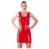 LATEX - minigonna senza maniche - latex - rosso