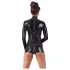 LATEX - body aperto maniche lunghe - nero