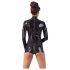 LATEX - tuta nera aperta a maniche lunghe - M