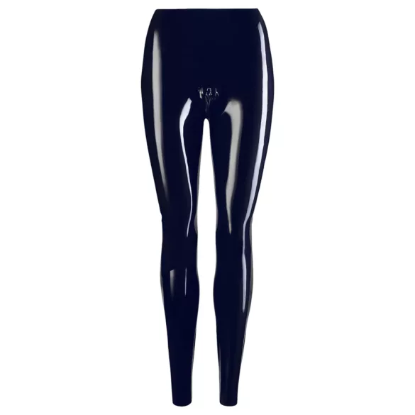 LATEX - leggings con zip - nero
