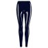 Leggings in latex con cerniera (nero)