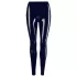 Leggings neri a vita bassa con zip - S