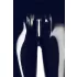Leggings neri a vita bassa con zip - S