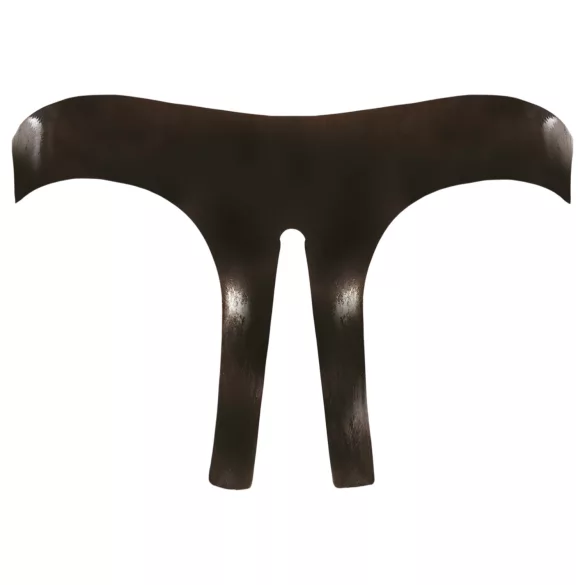 LATEX - slip donna aperto - nero - taglia S-L