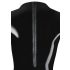 Body in latex a maniche lunghe da donna (nero)