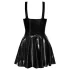 LATEX - minidress con gonna a balze (nero)