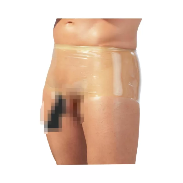 LATEX - boxer con guaina pene - trasparente - L/XL