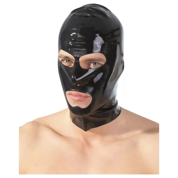 LATEX - maschera orale erotica - lattice nero