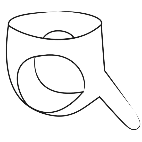 LATEX - slip con dildo esterno - nero - taglia S-L