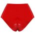 LATEX - slip con dildo realistico (rosso)