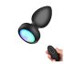 Mrow - vibratore anale nero con luci e radio