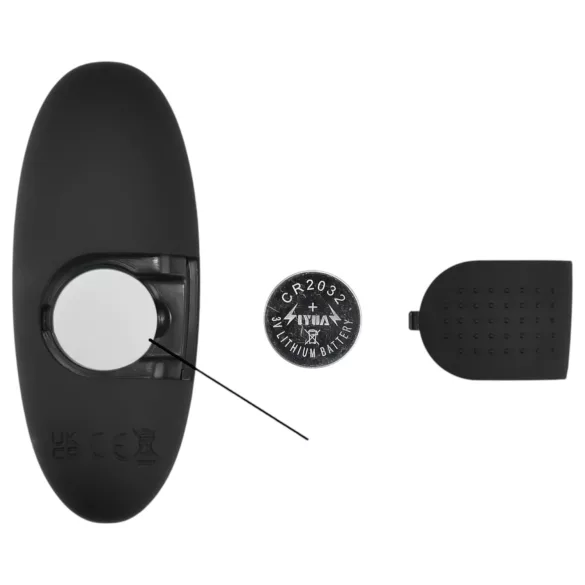 Mrow - vibratore anale luminoso con telecomando - nero