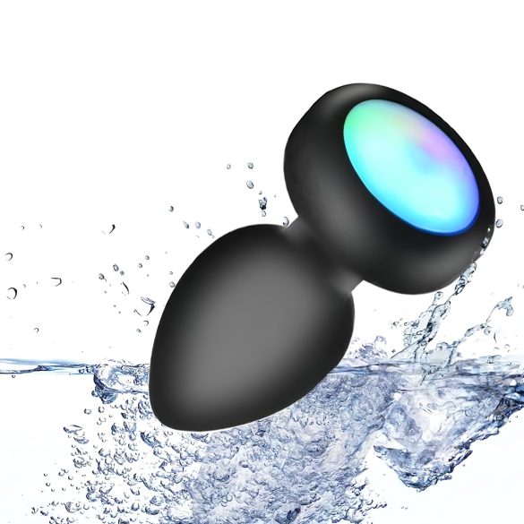 Mrow - vibratore anale luminoso con radio (nero)