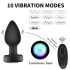 Mrow - vibratore anale nero con luci e radio