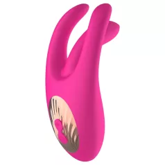   Mrow - vibratore clitoride ricaricabile 3 punte silicone rosa