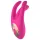 Mrow - vibratore clitoride ricaricabile 3 punte silicone rosa