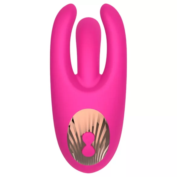 Mrow - vibratore clitoride ricaricabile 3 punte silicone rosa
