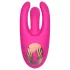 Mrow - vibratore clitoride ricaricabile 3 punte silicone rosa