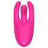 Mrow - vibratore clitoride ricaricabile 3 punte silicone rosa