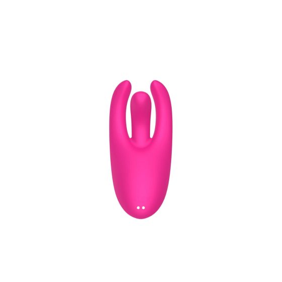 Vibratore per clitoride ricaricabile Mrow" con 3 motori e stelo ondeggante (rosa)"