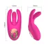 Mrow - vibratore clitoride ricaricabile 3 punte silicone rosa